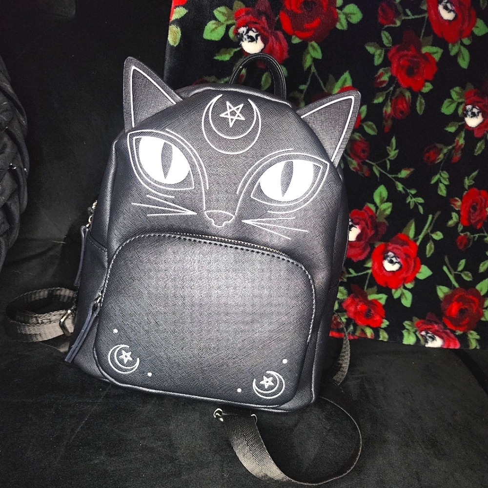 Witch Cat Halloween Backpack - image 1